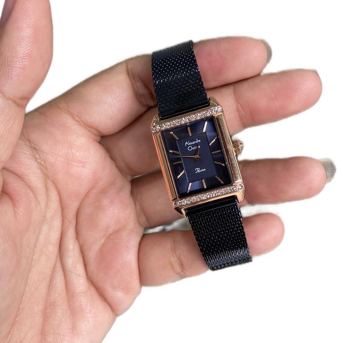 *neww* jam wanita analog petak pasir alexandre christie 2b57 original bergaransi tahan air berkelas 