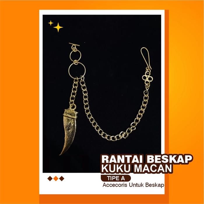 Rantai Kuku Macan Betawi / Kuku Macan Aksesoris Beskap