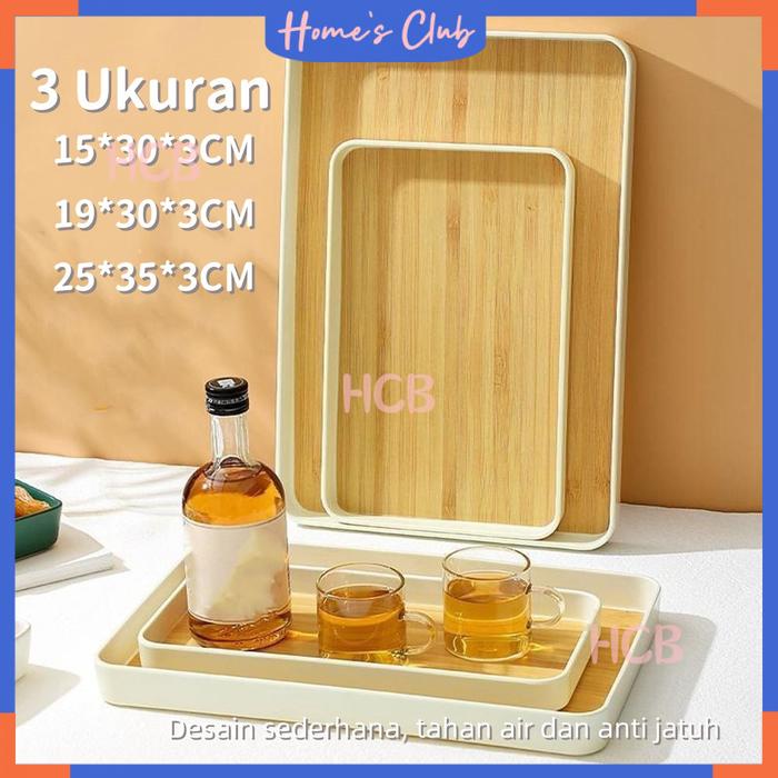 HCB Rectangle Tray / Panjang Nampan Tatakan / Tatakan Dapur Kopi Teh Kosmetik Serbaguna / Aesthetic 