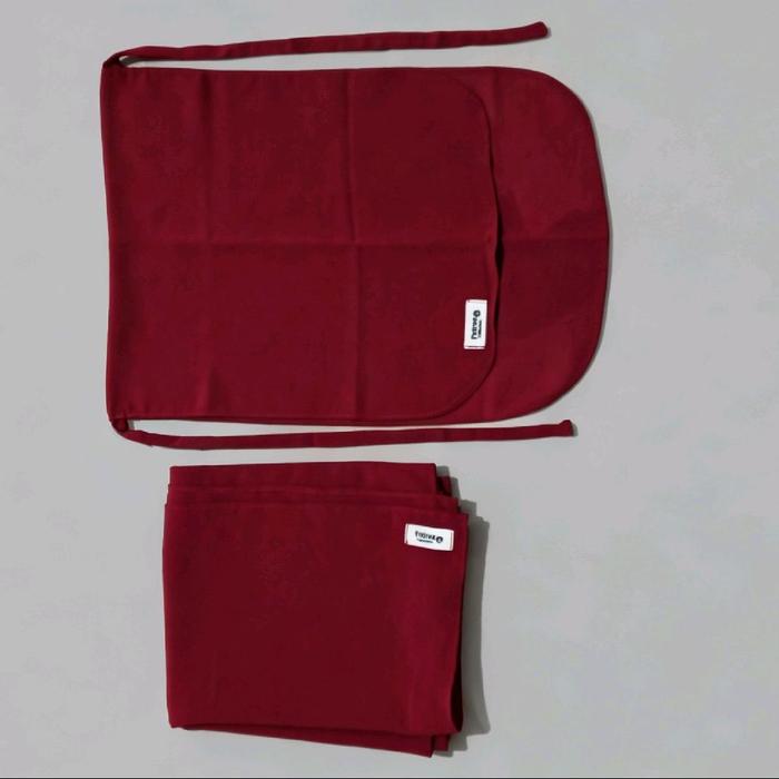 Pasmina Set Cadar Merah - Kain Lembut untuk Dekorasi Rumah - Set Lengkap untuk Kebutuhan Rumah Tangg