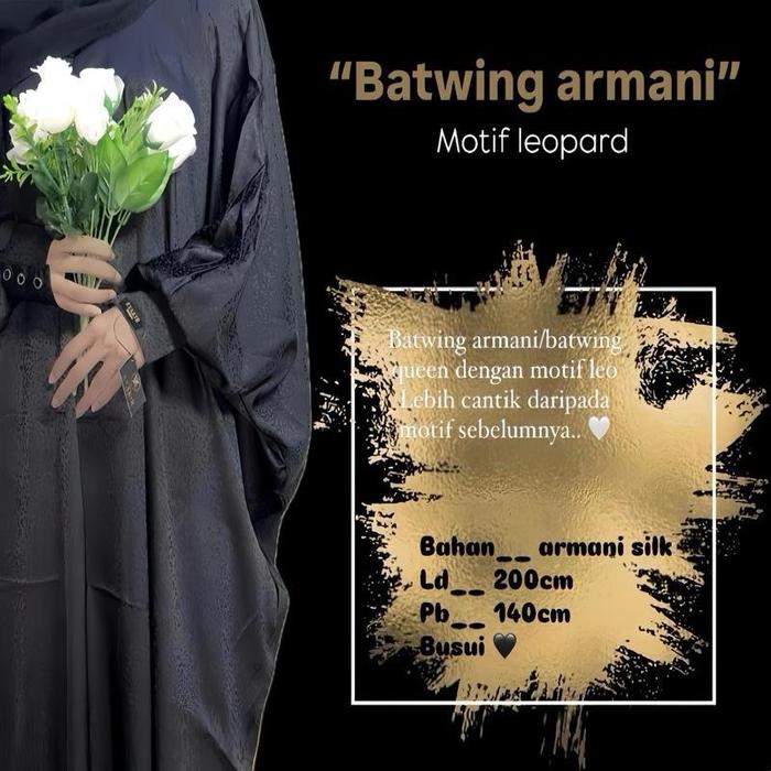 Abaya kaftan silk motif leopard