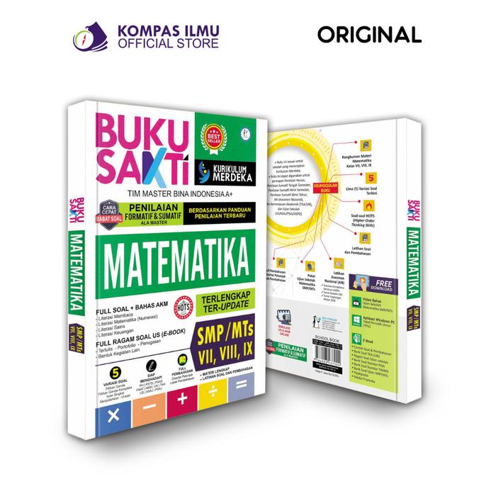 Buku Sakti Kurikulum Merdeka Matematika - IPA SMP Kelas VII, VIII, IX Kurmed Penilaian Sumatif