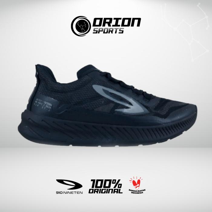 SEPATU LARI 910 NINETEN GEIST EKIDEN - HITAM/HITAM