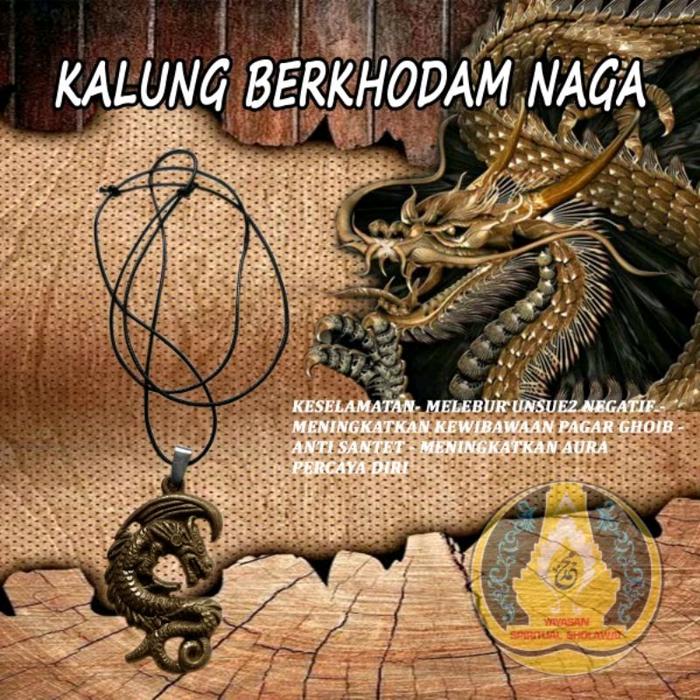 Kalung BNE Berkhodam Naga EMAS - Perlindungan & Keberuntungan - Meningkatkan Aura & Percaya Diri - A