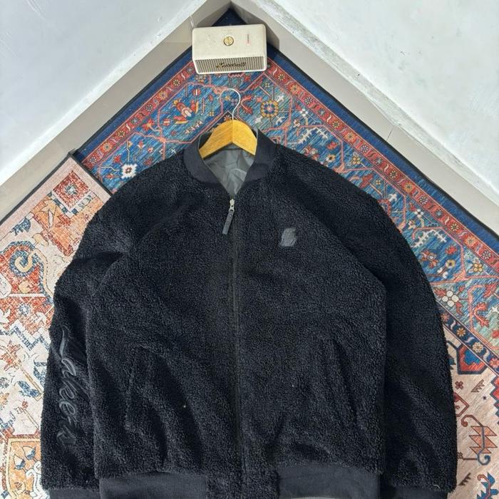 Jaket Varsity Boa Fleece Revirsibel NBA LA Lakers
