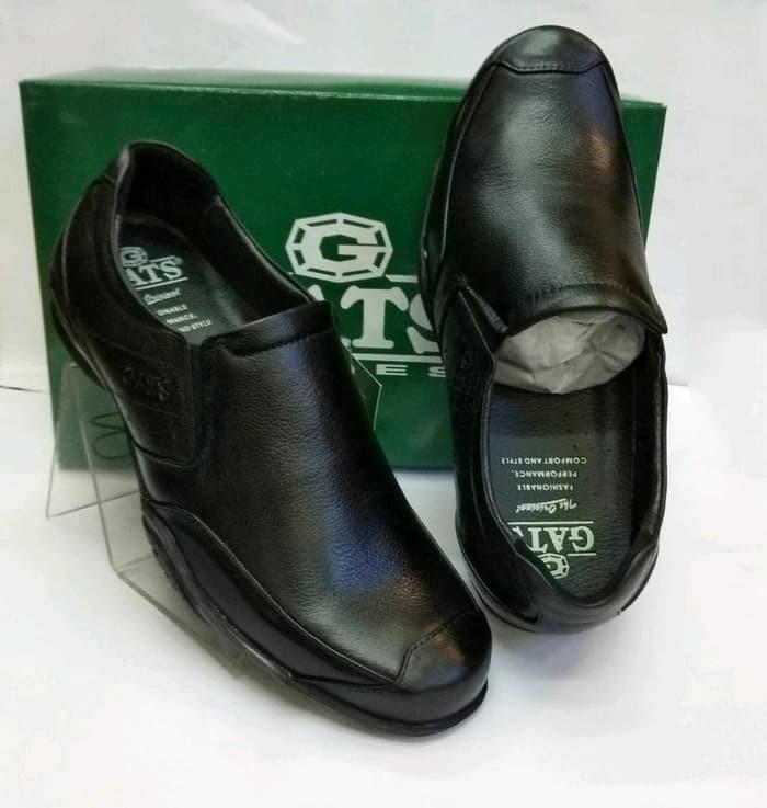 Sepatu Pria Sepatu Kulit Gats GI 7218 - Black Shoes