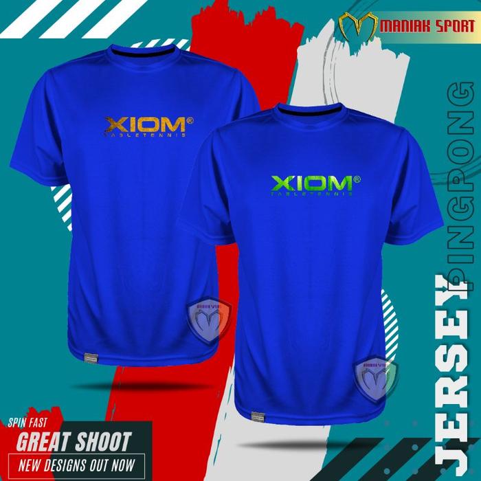 KPXB01 - KAOS PINGPONG BAJU TENIS MEJA XIOM JERSEY PREMIUM SABLON DTF TERBARU