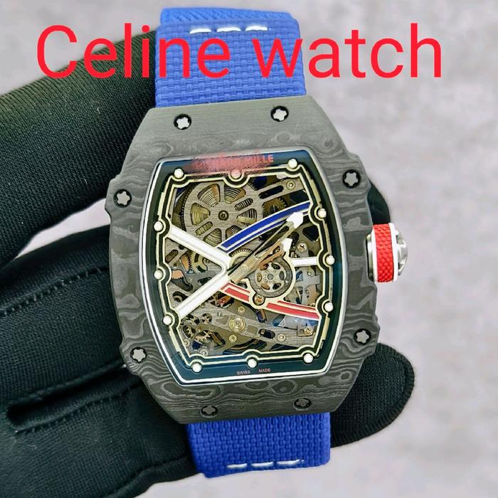 Jam Tangan mewah RM67-02 RM 67-02 ALEXANDER ZVEREV 38.7mm 32 Gram CARBON FIBER BLACK