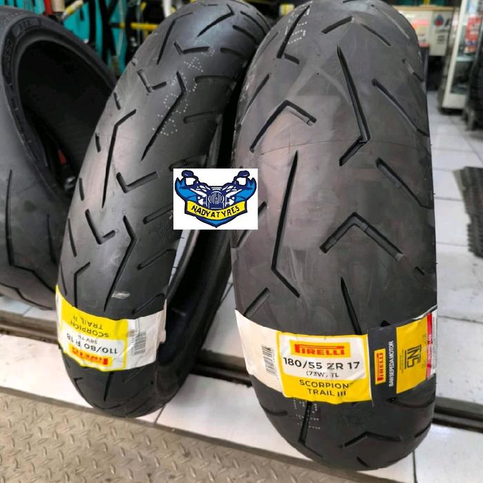 Ban pirelli scorpion trail III 110/80-18 180/55-17
