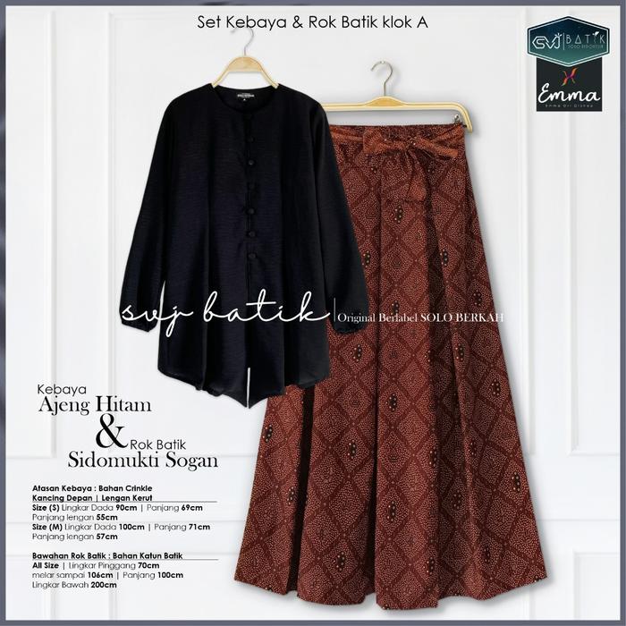 SS - Setelan Kebaya Hitam Dan Rok Batik Klok A Katalog 3
