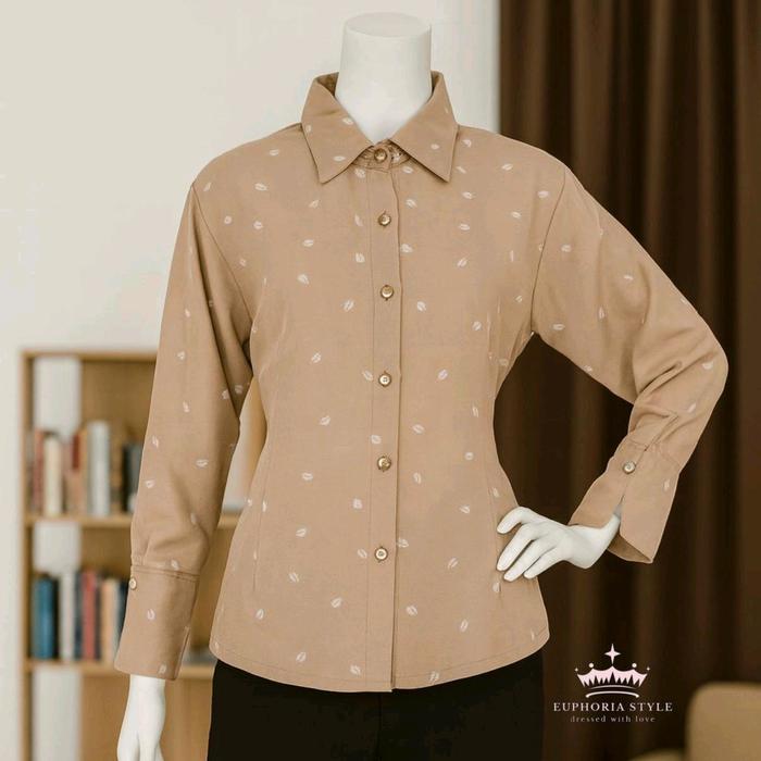 Kemeja Wanita Slim Fit / Cotton Jeans [euphoria002]