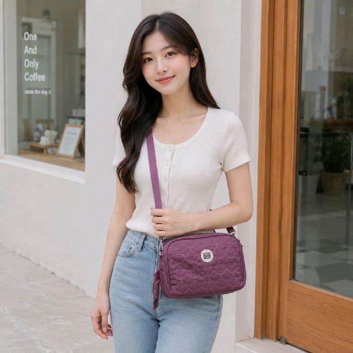 Sighmon Tas Selempang Hp Mini Wanita Murah Import Slingbag Cewek Kekinian Waterproof Anti Air
