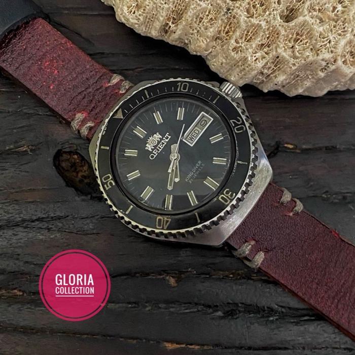 Orient mako 1970 king diver 100m no oris seiko casio citizen mido rado omega jam vintage