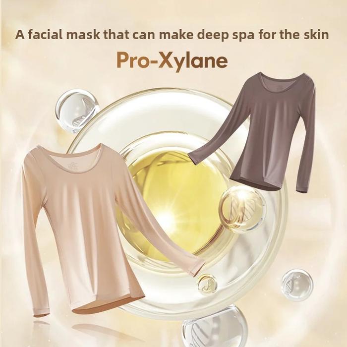 Original Boswell Ultra-Thin Long Sleeve round Neck Base Shirt Skin Care Clothing Warmth Emitting Sea