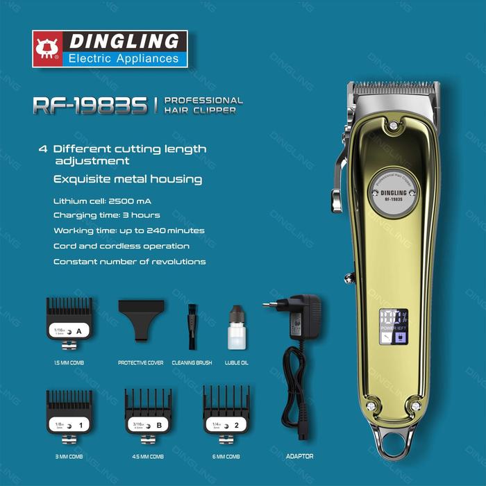DingLing 1983S Electric Hair Clipper Hair Cut Maching Wireless