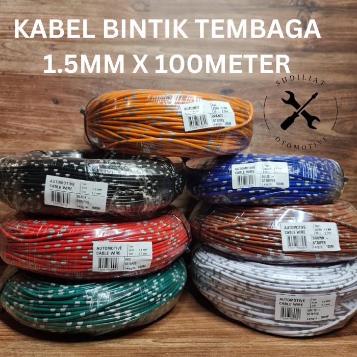 WHYN!! KABEL BINTIK / KABEL BODY 1,5 MM × 100 METER SERABUT TEMBAGA
