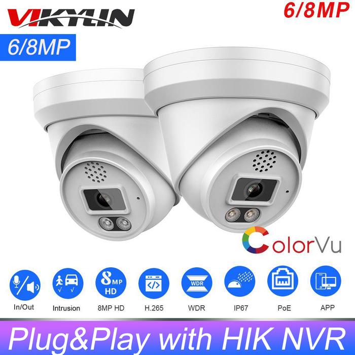 Vikylin 6/8MP ColorVu HIK Compatible IP Camera Security Surveillance