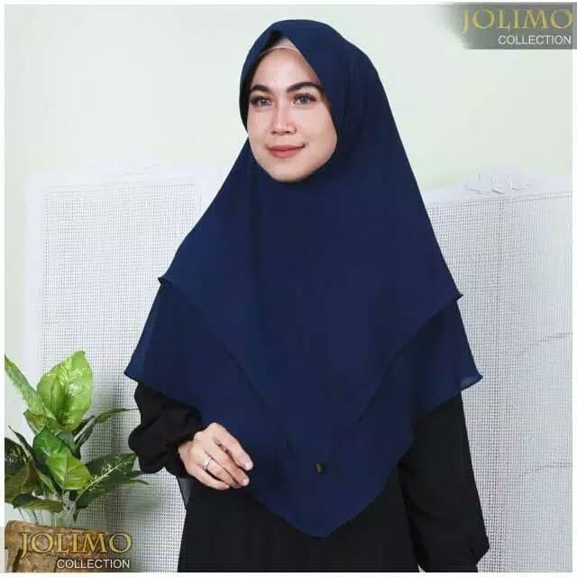 Terlaris Khimar Ceruti Babydoll Jilbab 2 Layer Syari Pinguin Pet Antem COD