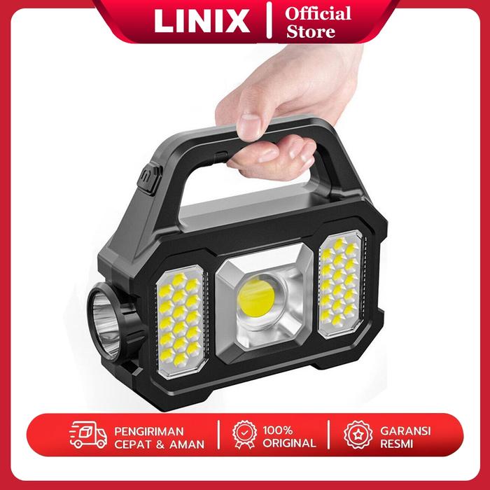 Linix Senter LED Gagang Multifungsi Lampu Portable Super Terang Senter Lampu Emergency