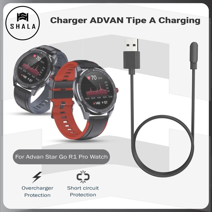Kabel Charger Advan Star Go R1 Pro Smartwatch Tipe A Charging