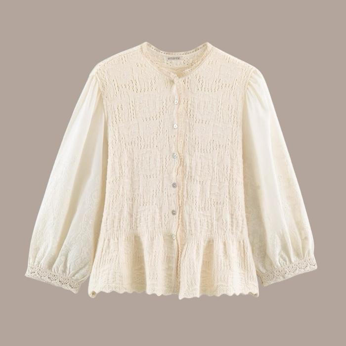 Rosalie Vintage Blouse/ Blouse wanita premium/ Vintage blouse