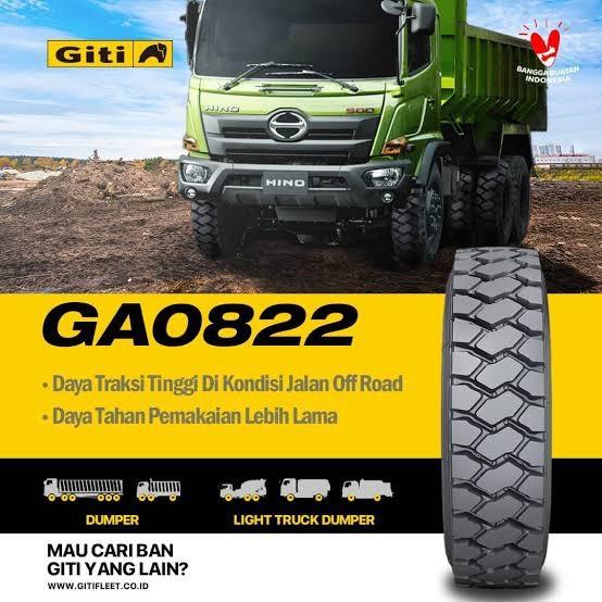 Ban Truk 1100 R20 Giti GAO 822 ukuran 1100r20 18pr Ban truck 1100 20 Gao822 Kawat Radial Set 11.00 r