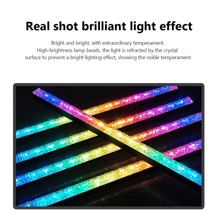 COOLMOON 30cm Aluminum alloy RGB PC Case LED Strip Magnetic Computer