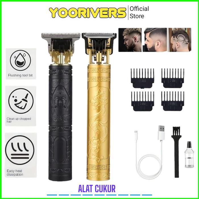 Cukur Elektrik T9 Alat Cukur Elektrik Cukuran Vintage - Pencukur Elektrik Hair Clipper Hair Trimmer 