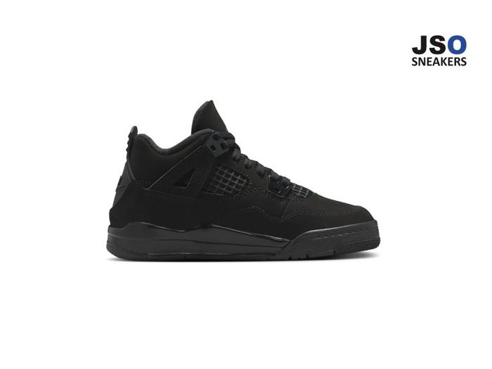 Sepatu Jordan 4 Retro Black Cat (2025)(PS)(SKU : IB4388 010)