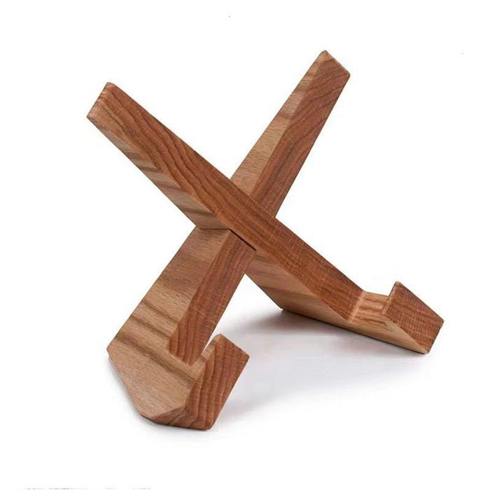 Terlaris, 1 Piece Cookbook Stand Handmade Wooden Cookbook Holder For