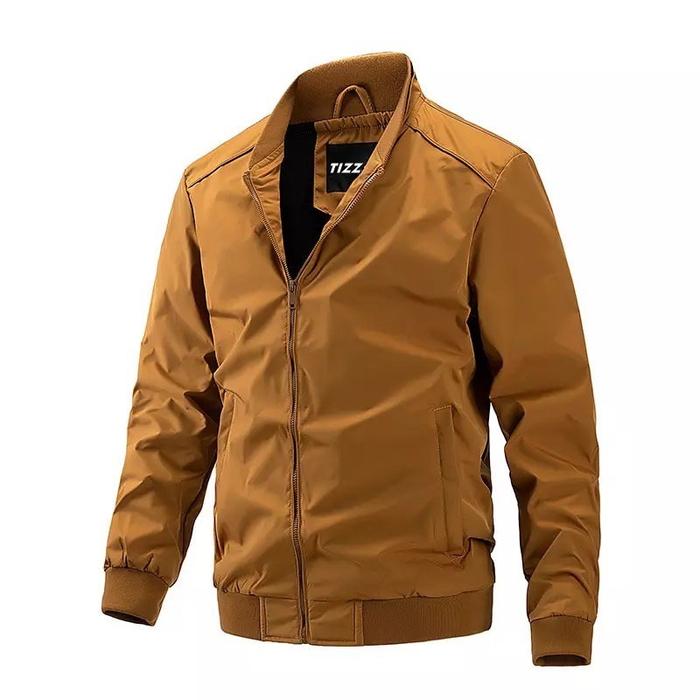 Tizzly - Bomber Premium Double Collar | Waterproof Pria Tebal Distro Jaket Nyaman Keren Lembut Motor