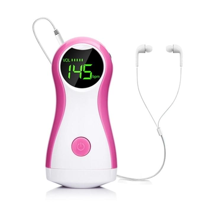 Portable Pocket Fetal Doppler Heartbeat Pregnant Doppler Prenatal