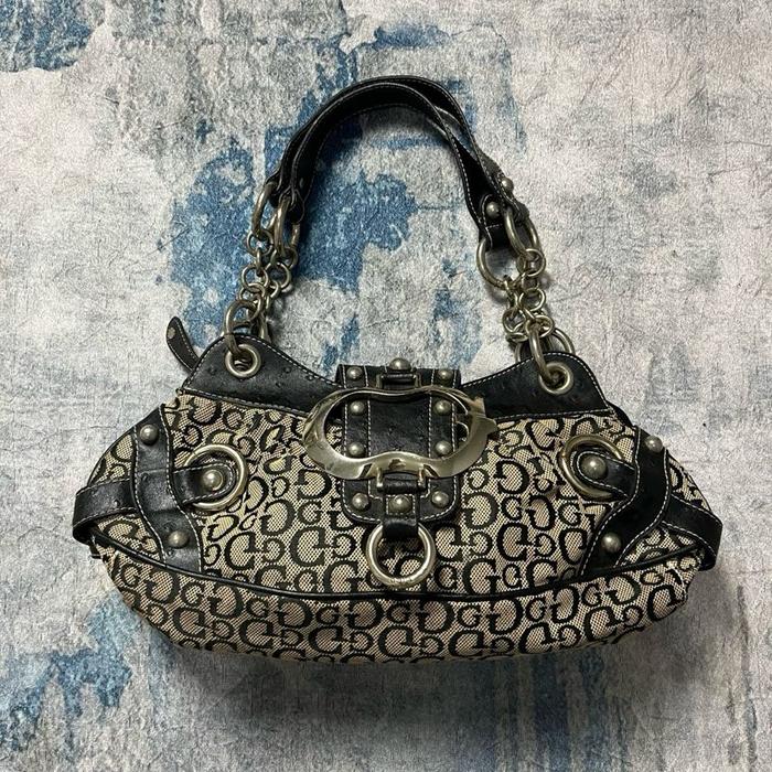 Y2k monogram guess shoulder bag purse