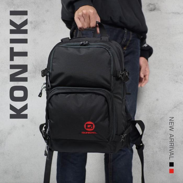 Tas Kamera Backpack Quarzel Kontiki Slot Kamera, Laptop, Stabilizer, Pakaian, Organizers Diskon