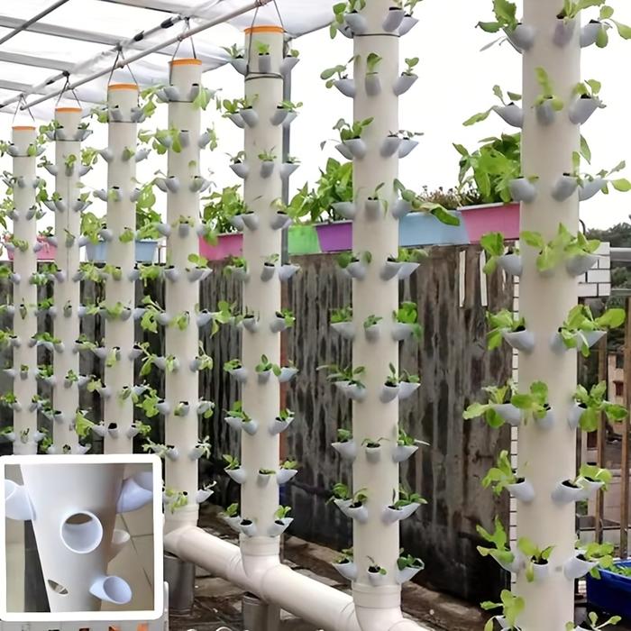 10set DIY Hydroponic Pots for Hydroponics Vertical Tower Vegetables Strawberry Growing System Tower