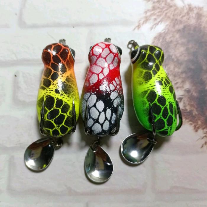 soft frog EM LURE 5 cm 8 gram hook 3/0 timah cor