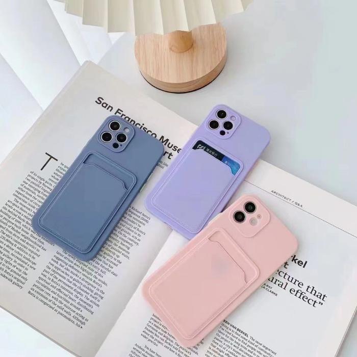 POCKET PASTEL IPHONE 13 13 PRO MAX 14 14 PRO MAX 14 PLUS MAX 12 12 PRO MAX CARD SLOT CASE BUMPER CAS