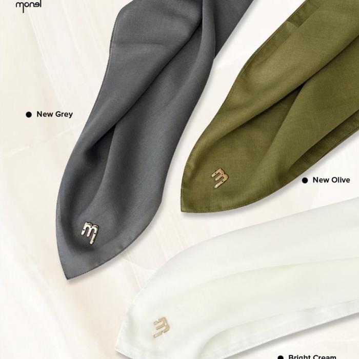HIJAB MONEL BASIC PLAIN SCARF POLOS KAIN LEMBUT & NYAMAN