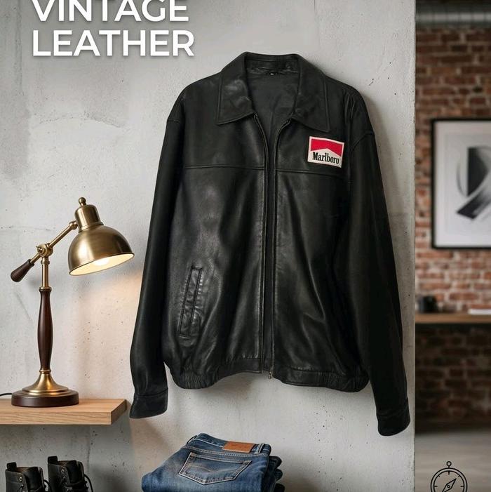 Jaket Kulit Sapi Macho Marlboro XL