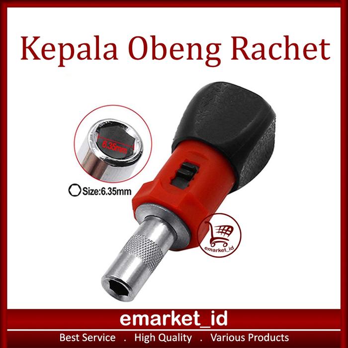 Kepala Obeng Rachet / Bolak Balik Screw Driver Reversible Wrench Screwdriver Tools Set Impact