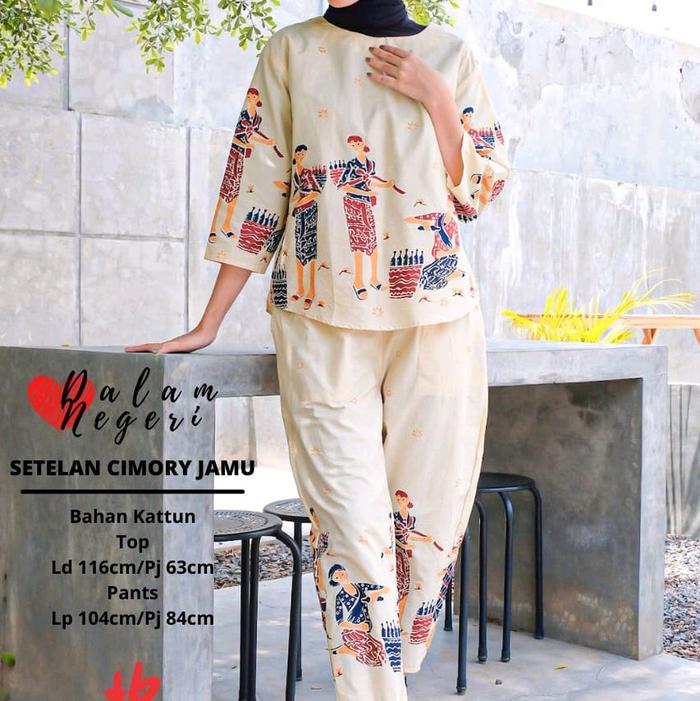 Cimory Setelan Cimory Jamu setelan batik asli solo