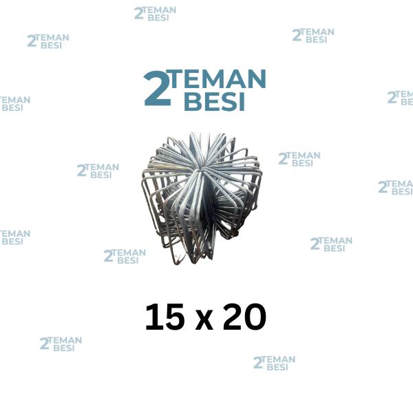 2 Teman Besi - RING CINCIN BESI 15 x 20 8mm (7,3) SNI 1 ikat (50pcs)