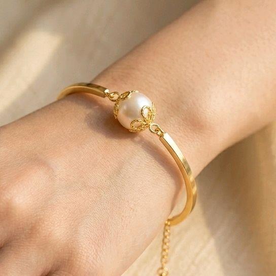 Gelang Mutiara Laut Asli Bersertifikat