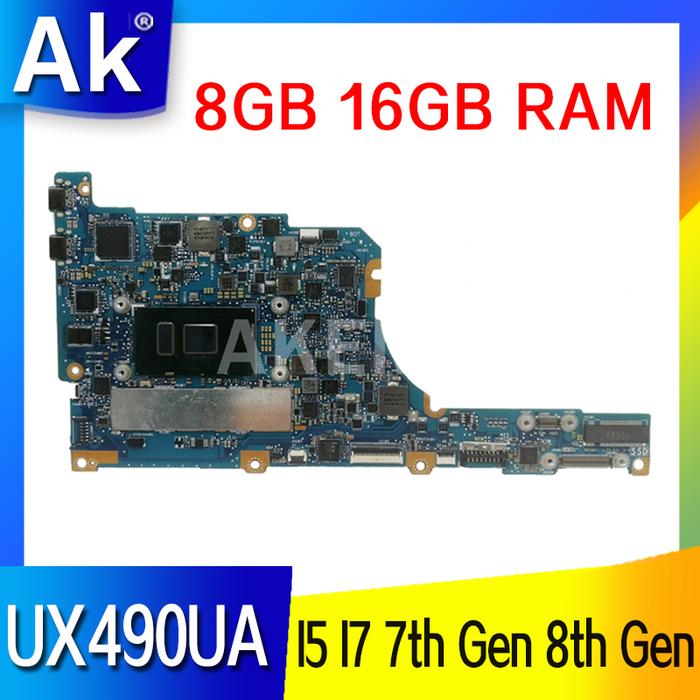 UX490UAR 8GB 16GB RAM I5 I7 7th Gen 8th Gen Motherboard untuk ASUS
