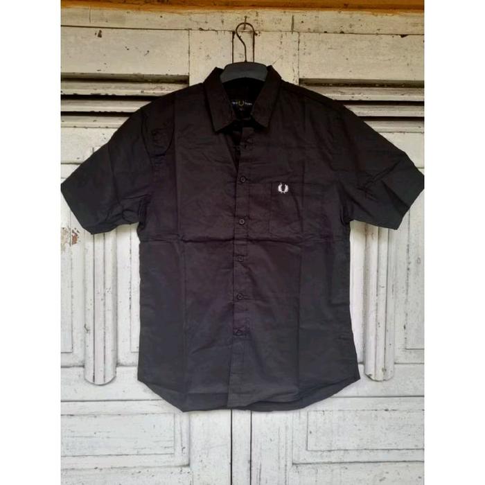Kemeja Pendek FredPerry Hitam