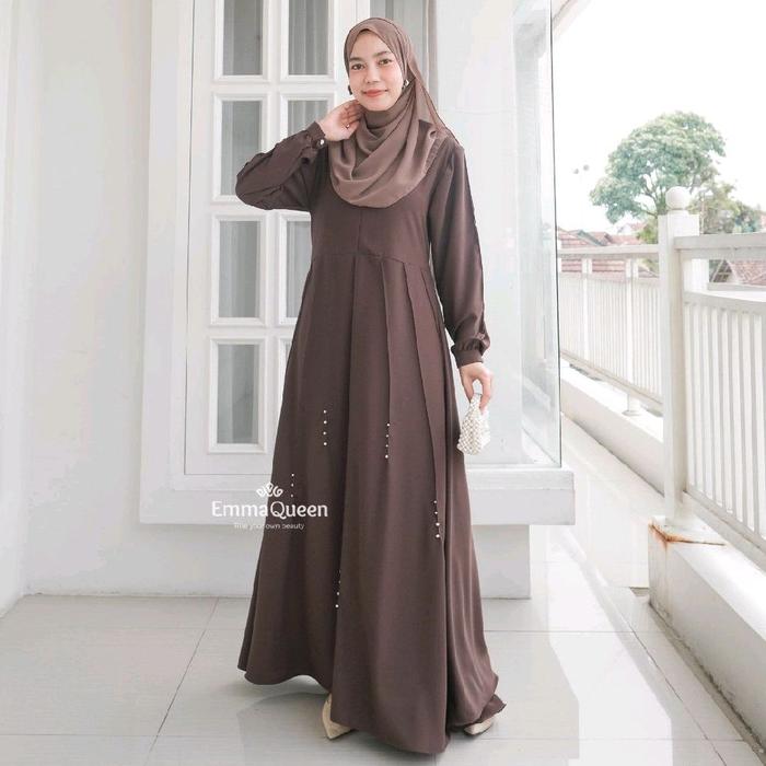 Emmaqueen Nabil Dress Gamis Muslim Syari Simple elegan