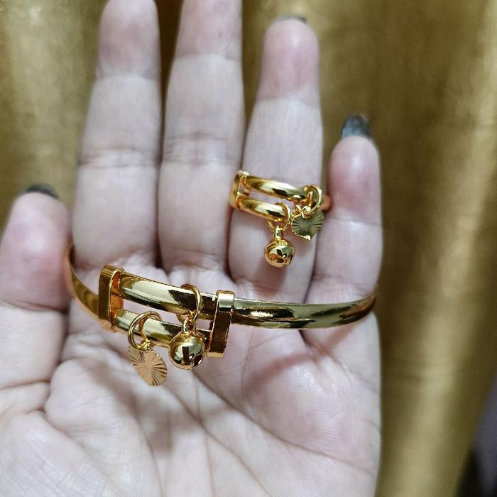 Set gelang dan cincin Karo imitasi deasa