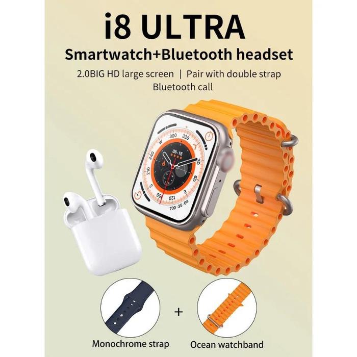 ORI Smartwatch ultra Series 8 Pro SMARTWATCH Ultra NFC Door Access Unlock IWO Bluetooth Call 1.99" W