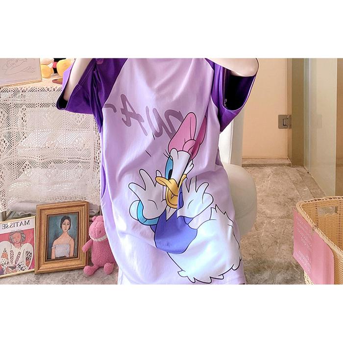 [ Racun Lingerie ] Daster Baju Tidur Rumahan Big Size Jumbo Lengan Pendek Short All Varian Motif Kar