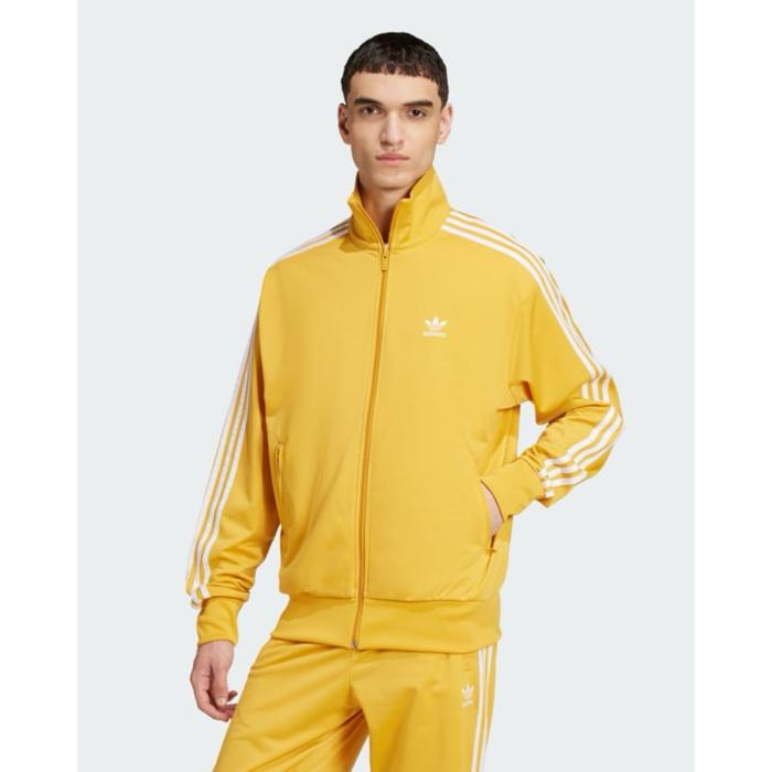 Adidas Classics Firebird Tracktop Jacket In Bold Gold